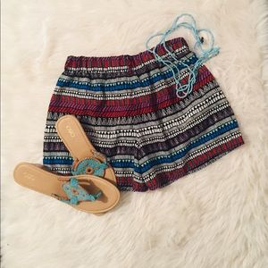 3/$18🌹🌹BeBop/ Patterned Polyester Shorts Elastic